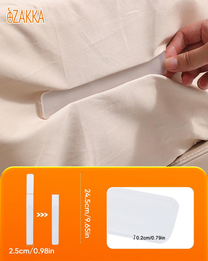 eZAKKA 8PCS Adjustable Replacement Strips for Bed Sheet Holder | Bed Sheet Straps Compatible with Most Bed Lock Sheet Holders，Cuttable sheet locks for fitted sheets