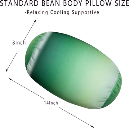 Squishy Microbead Neck Pillow, 7Inch x 12Inch Soft Travel Body Bed Pillow Bean Pillow for Kids Adult Chair Sleeping Car Seat, Fun Dormroom (Sky Blue)