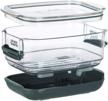 ProKeeper Produce Storage Container with Stay-Fresh Vent System – 5.7 Quarts, Airtight for Fruits & Vegetables | Stay-Fresh Vent System Keeps Fruits & Vegetables Fresh Up To 2x Longer, BPA-Free and Dishwasher Safe