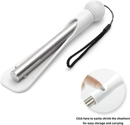 Fanwer Shoe Horn 36.2“Shoe Horn Long Handle Foldable Shoe Horn Travel for Seniors Pregnant Back Pain