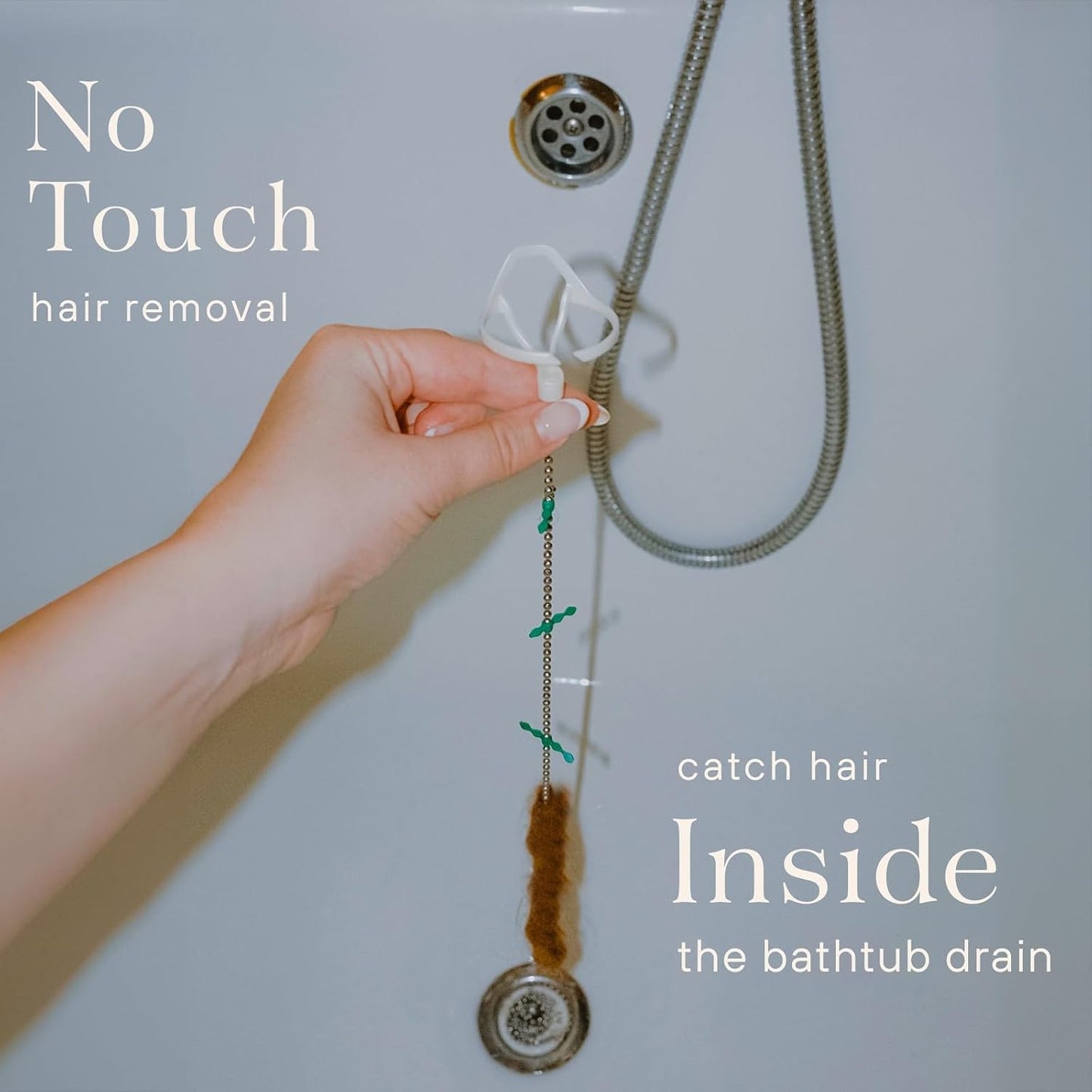 Shower Drain Hair Catcher – Disposable Bathroom Hair Trap, Easy to Install in Shower Drain Cover, Helps Prevent Clogs – As Seen on Shark Tank – Silver Flower (4-Pack)