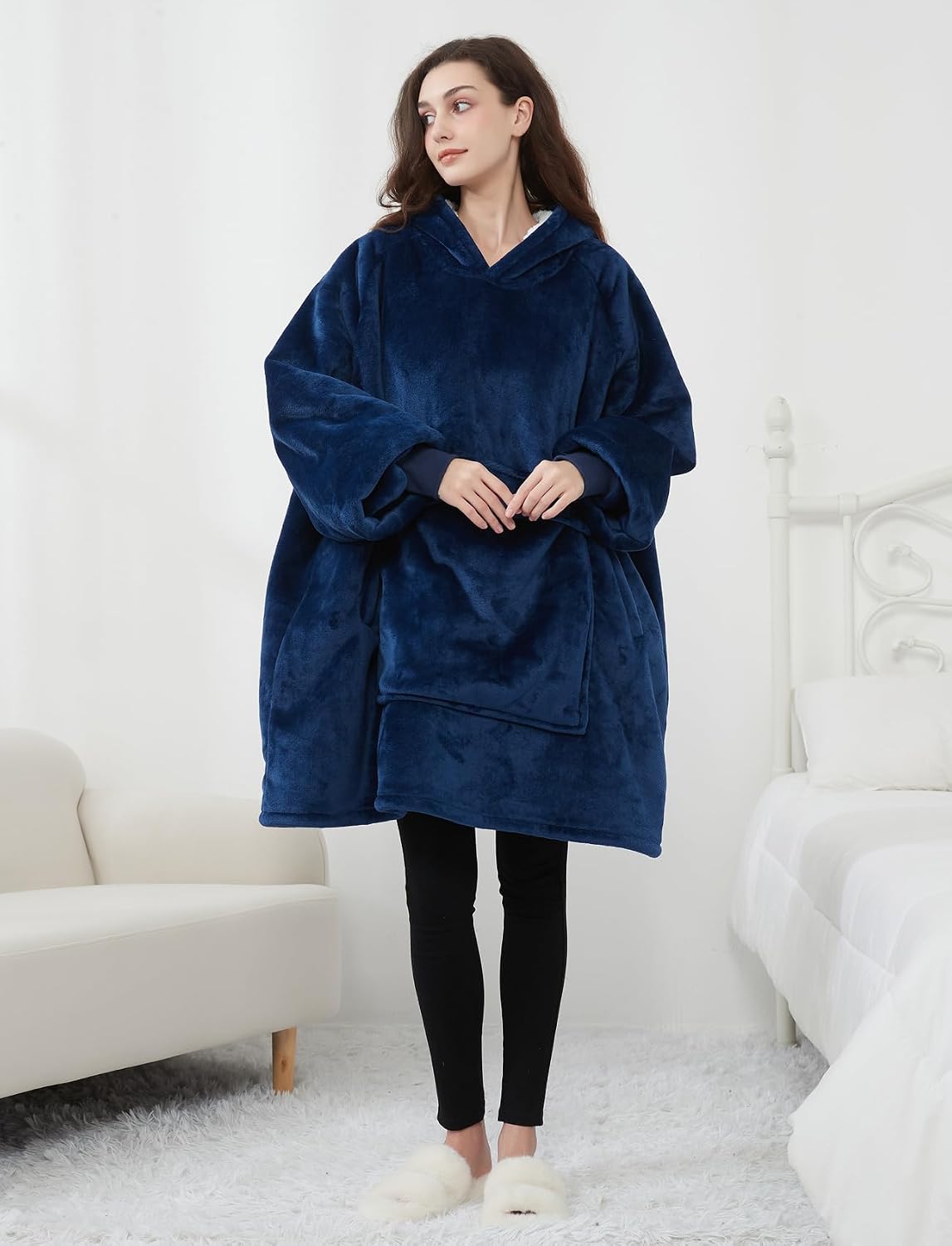 Wearable Blanket Hoodie for Adults With Pocket Strawberry Hoodie | Sherpa, Fuzzy Blanket Hoodie, Oversized Sweatshirt Blanket, Kangaroo Pouch, Cute Birthday Gifts for Sister, Cute Stuff