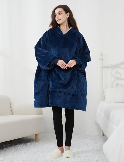 Wearable Blanket Hoodie for Adults With Pocket Strawberry Hoodie | Sherpa, Fuzzy Blanket Hoodie, Oversized Sweatshirt Blanket, Kangaroo Pouch, Cute Birthday Gifts for Sister, Cute Stuff