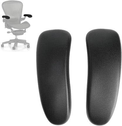 MingYi.office Vinyl Arm Pads Caps for Herman Miller Classic Aeron Chair Graphite Black