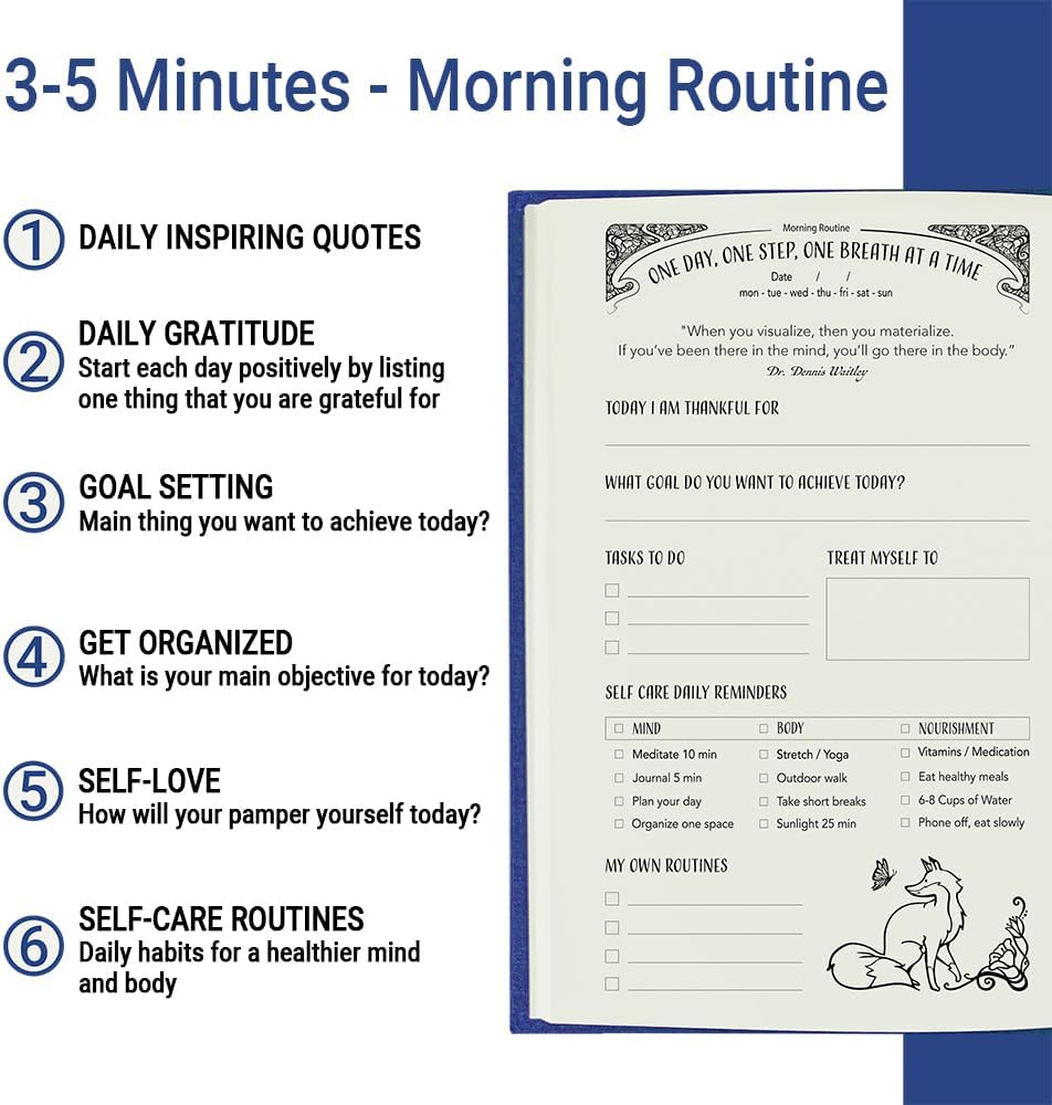 Gratitude Journal for Women with Guided Daily Prompts, Goal Setting & Habit Tracker—90-Day Mindfulness & Self-Care Journal with Relaxing Coloring Pages for Mood, Mindset & Sobriety Support (Hardcover)