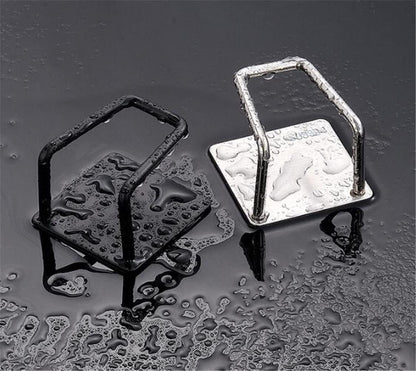 Pot Lid Holder, 2 Pairs of Wall Mount Pot Lid Organizer,304 Stainless Steel Self Adhesive Cabinet Door Pot Lid Holder Rack for Kitchen Wall Mount,Freely Adjustable Length