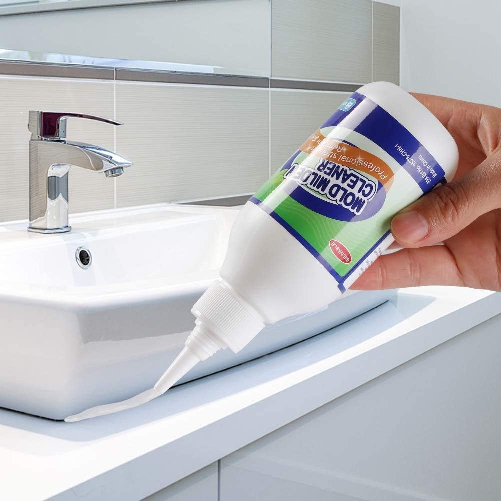 GELIVABLE Mold Mildew Cleaner Gel Household Cleaner for Wall Tiles Grout Sealant Bathroom Cleaning Home Kitchen Sinks Cleaning - 8 Fl.Oz(Pack of 1)