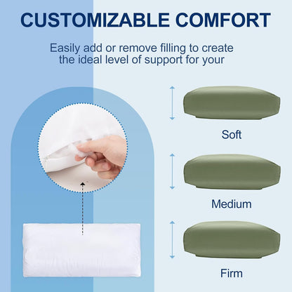 Recliner Pillow, Adjustable Neck & Head Support Pillow | Faux Leather, Weighted Non-Slip Flap, Adjustable Filling, Pain Relief & Relaxation, for Recliners, Sofas, Office Chairs
