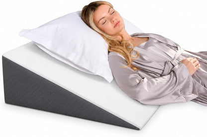 Kolbs Leg Elevation Pillow for After Surgery | Flat Top Bed Wedge Bolster Pillow for Legs | Foot, Knee, Ankle Elevation Post Surgery (Flat Top 7" Height)