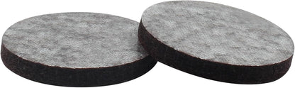 48 Pcs 1-1/2"/38mm Felt Furniture Pads Brown Round | Self Adhesive, 5mm Thick, Anti Scratch Floor Protectors, For Furniture Feet Chair Legs