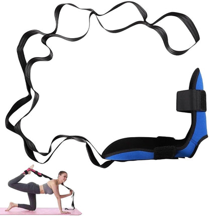 Stretching Strap with Loops and Detachable Foot, Fascia Stretcher Used, Foot & Calf Stretcher for Yoga, Gymnastics and Flexibility Training