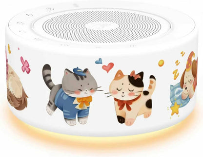 Kipcush White Noise Machine for Baby & Adults, 30 Soothing Sounds, Sleep Sound Machine with 8 Color Night Light, Memory Function, White Noise for Sleeping, Nursery, Office, Travel & Relaxation