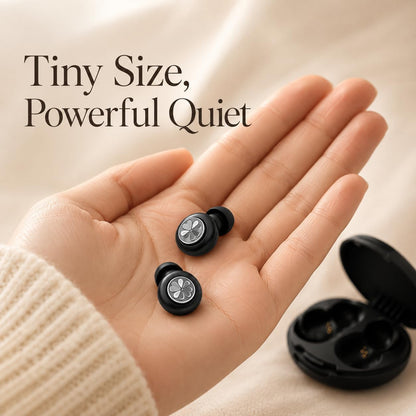 HEKKE 45dB Ear Plugs for Sleeping, Soft Silicone for Side Sleepers, 4 Sizes | Reusable soft silicone with XS/S/M/L sizes for side sleepers, concerts, flights and hotels; carrying case included.