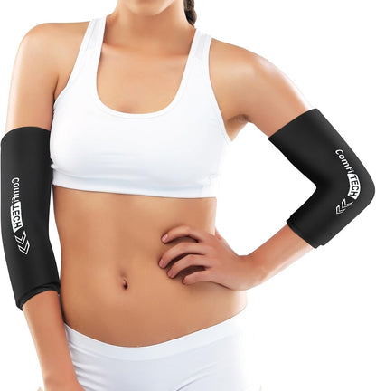 ComfiTECH Elbow Ice Pack Wrap for Arm, Knee & Calf, Flexible Ice Sleeve, L | Multi-Use Gel Ice Sleeve for Tennis Elbows, Golfers Arm, Reusable Cold Compression for Elbow Joint & Muscle Relaxation
