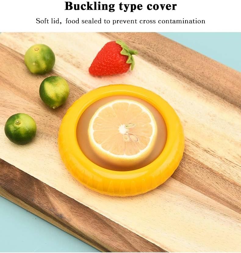 Set of 4 Reusable Fresh Pods – Anti-Oxidation Silicone Food Savers for Avocado, Onion, Tomato, Lemon & Garlic | BPA-Free Airtight Vegetable & Fruit Storage Containers for Fridge