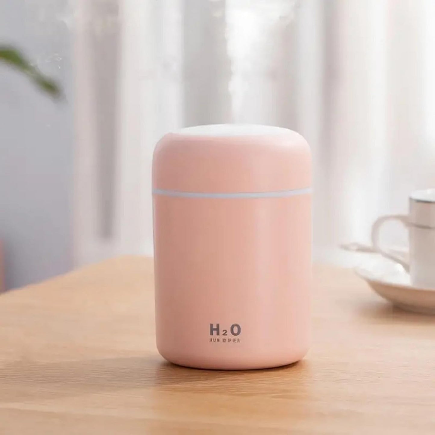 Portable Mini Humidifier, Colorful Volcanic Texture, 300mL Cool Mist Humidifier, USB Powered, Auto Shut-Off. Perfect for Bedroom, Office & Car.