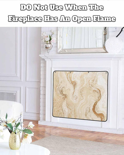 Magnetic Fireplace Cover Sage Green Marble Fireplace Screen Decorative Abstract Fluid Art Insulation Fireplaces Blocker Blanket Save Energy Fireplaces Draft Stopper Covers for Living Room 36x30 Inch