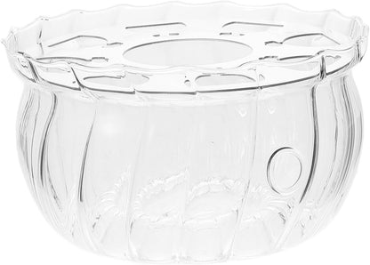 HEALLILY Teapot Warmer Glass Candle Heater Base for Tea Food Elegant Design for Teapots Easy to Clean Maintain for Home Office Use