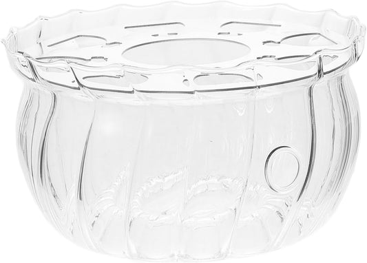 HEALLILY Teapot Warmer Glass Candle Heater Base for Tea Food Elegant Design for Teapots Easy to Clean Maintain for Home Office Use