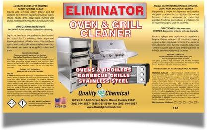 Quality Chemical Oven & Grill Cleaner - Heavy-Duty - Fast Acting & Easy to Use - Degreaser 128 oz (Pack of 1)