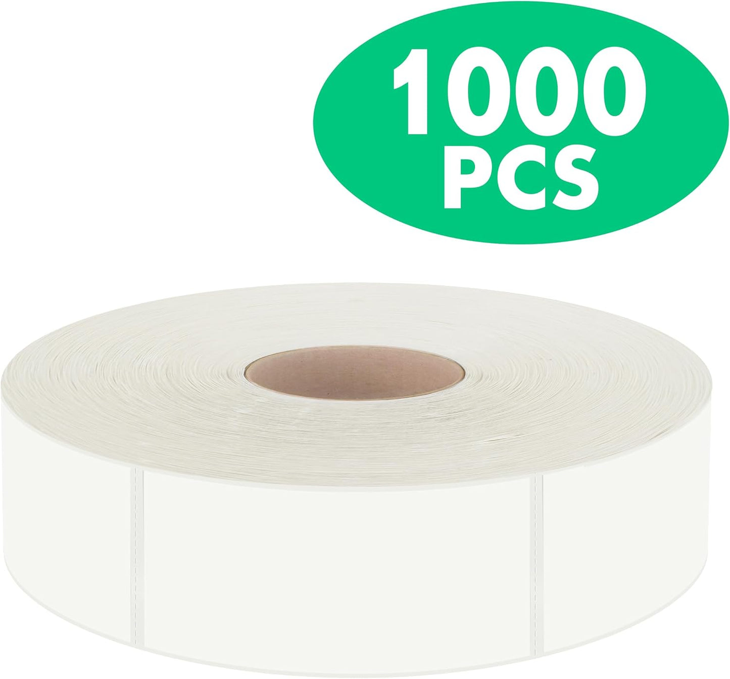 1000 Removable Food Labels, Water/Oil/Tear Resistant Blank Stickers with Perforation Line for Food Containers, Freezer, Fridge, Jars, Pantry, Organization (1” x 2”)