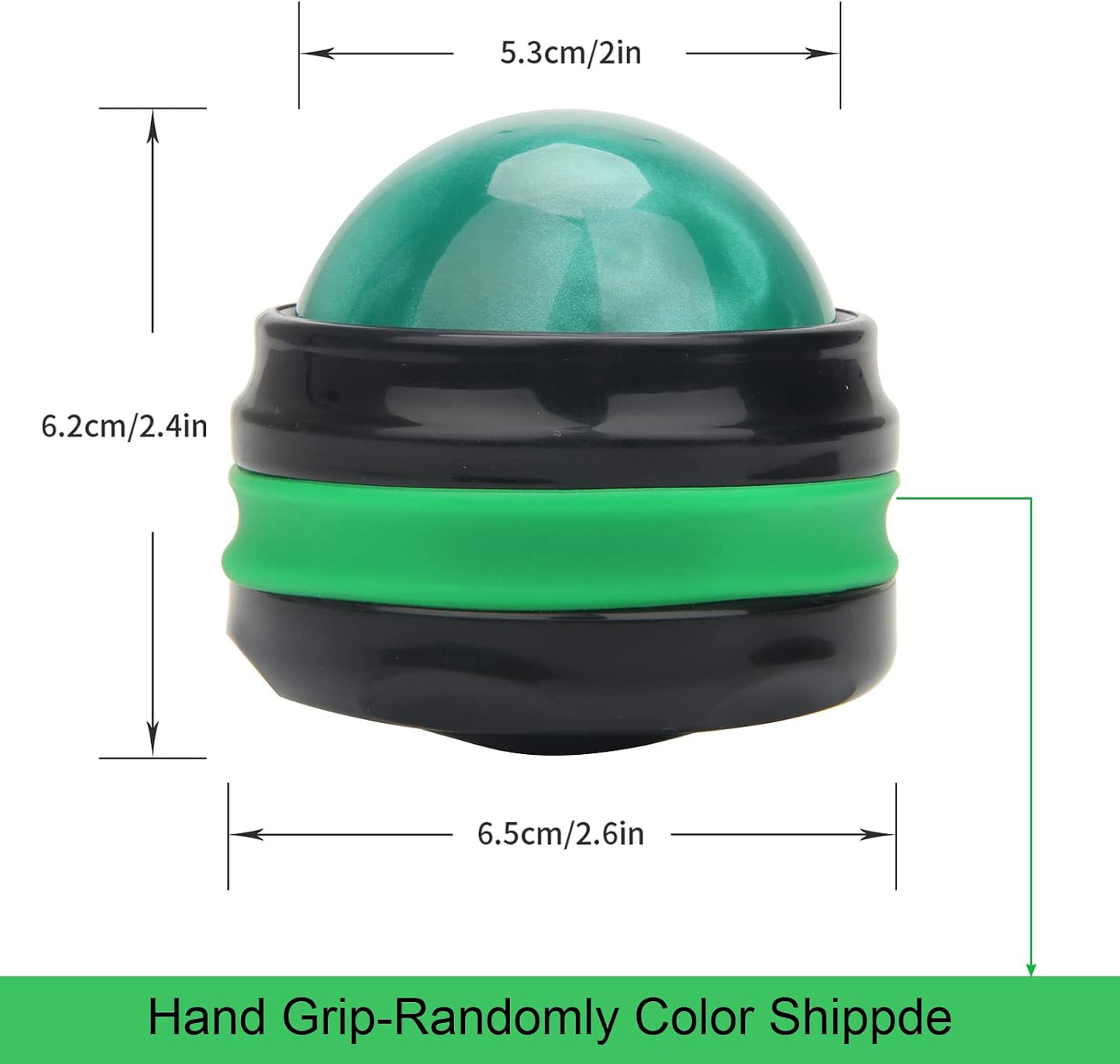 Coolrunner Massage Ball, Manual Roller Massager, Handheld Self Massage Therapy and Relax Full Body Tools for Sore Muscles, Shoulders, Neck, Arms, Legs, Back, Foot, Body (Blue) | Therapy and Relax Full Body Tools for Sore Muscles, Shoulders, Neck, Arms,