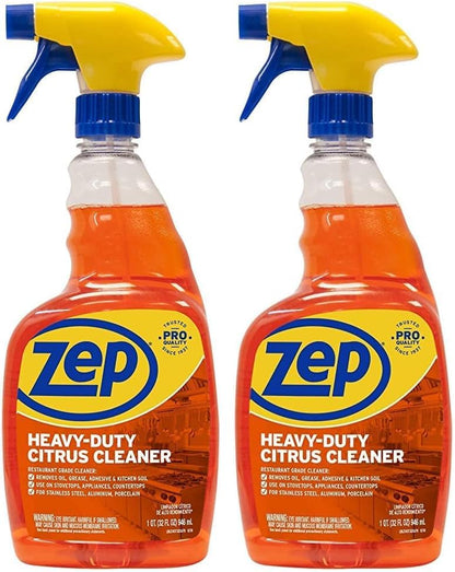 Zep Heavy-Duty Citrus Degreaser Cleaner Concentrate - 1 Gallon (1 Unit) ZUCIT128 - Restaurant Grade Degreaser and Cleaner Removes Oil, Grease, Adhesive, and Kitchen Soil