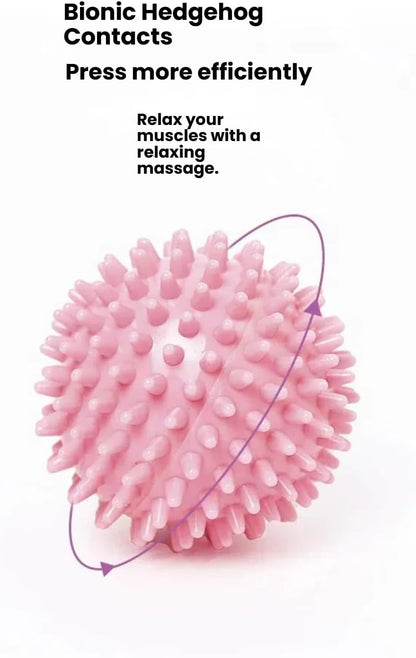 Massage Ball - Spiky for Deep Tissue Back Massage, Foot Massager, Plantar Fasciitis & All Over Body Deep Tissue Muscle Therapy，Foot Massage Ball
