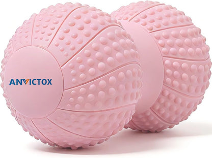 8 Inch Large Peanut Massage Ball Roller for Large Muscle Groups, Deep Tissue Double Massage Ball for Neck,Back,Leg,Low Back,Peanut Myofascia Release Ball for Muscle Knots&Physical Therapy