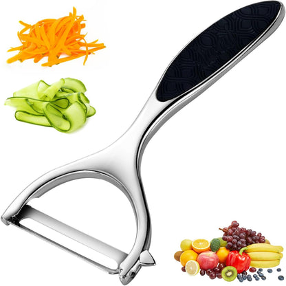 Vegetable Peeler, Stainless Steel Multi-function Potato Fruit Peeler Set, Y & I Shape Swivel Blades Kitchen Household Peeling Tools