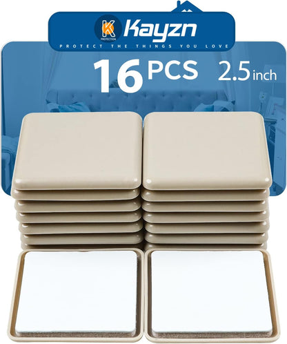 Self-Adhesive Furniture Sliders for Carpets, Furniture Moving Pads (36Pcs) 1-3/4" Furniture Mover Glides, Self Sticks Carpet Furniture Carrier - Move Any Item Quickly and Easily!