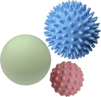 2PCS Firm Massage Lacrosse Balls for Myofascial Release, Muscle Knots, Trigger Point Therapy, Yoga Deep Tissue Massage, Foot Plantar Fasciitis, Muscle Soreness Massager Ball