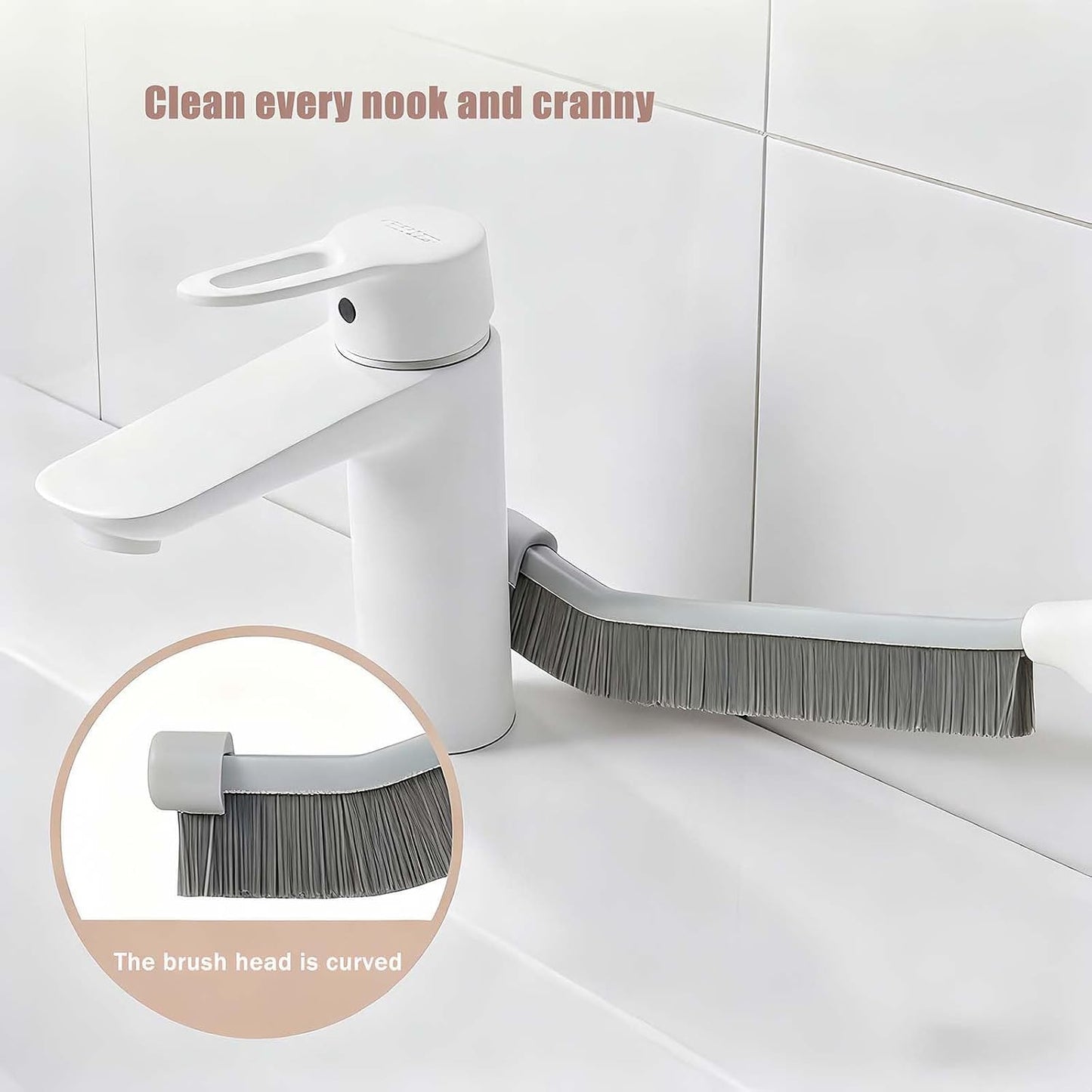 9-Piece Commercial-Grade Crevice Cleaning Brush Set, Ultra-Stiff Heavy-Duty Gap Scrubber Tools for Bathroom Grout, Window Tracks & Auto Detailing, Zero Cross-Contamination Arsenal