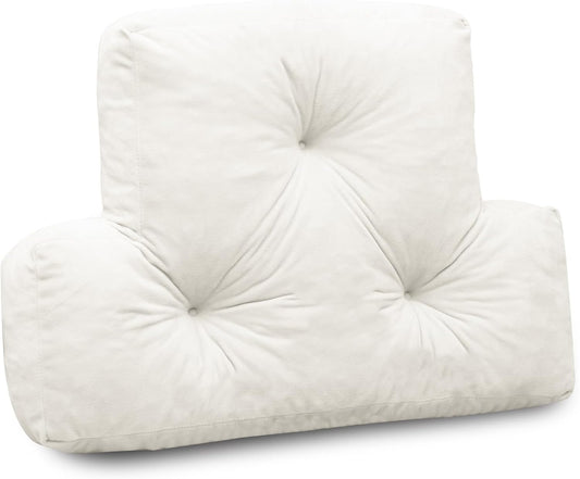 1 MIDDLE ONE Back Pillow for Chair, Memory Foam Lumbar Pillow for Back Support, Back Rest Cushion for Office, Sofa, Couch Sitting, Recliner, Bed and Lower Back Pain (Grey)