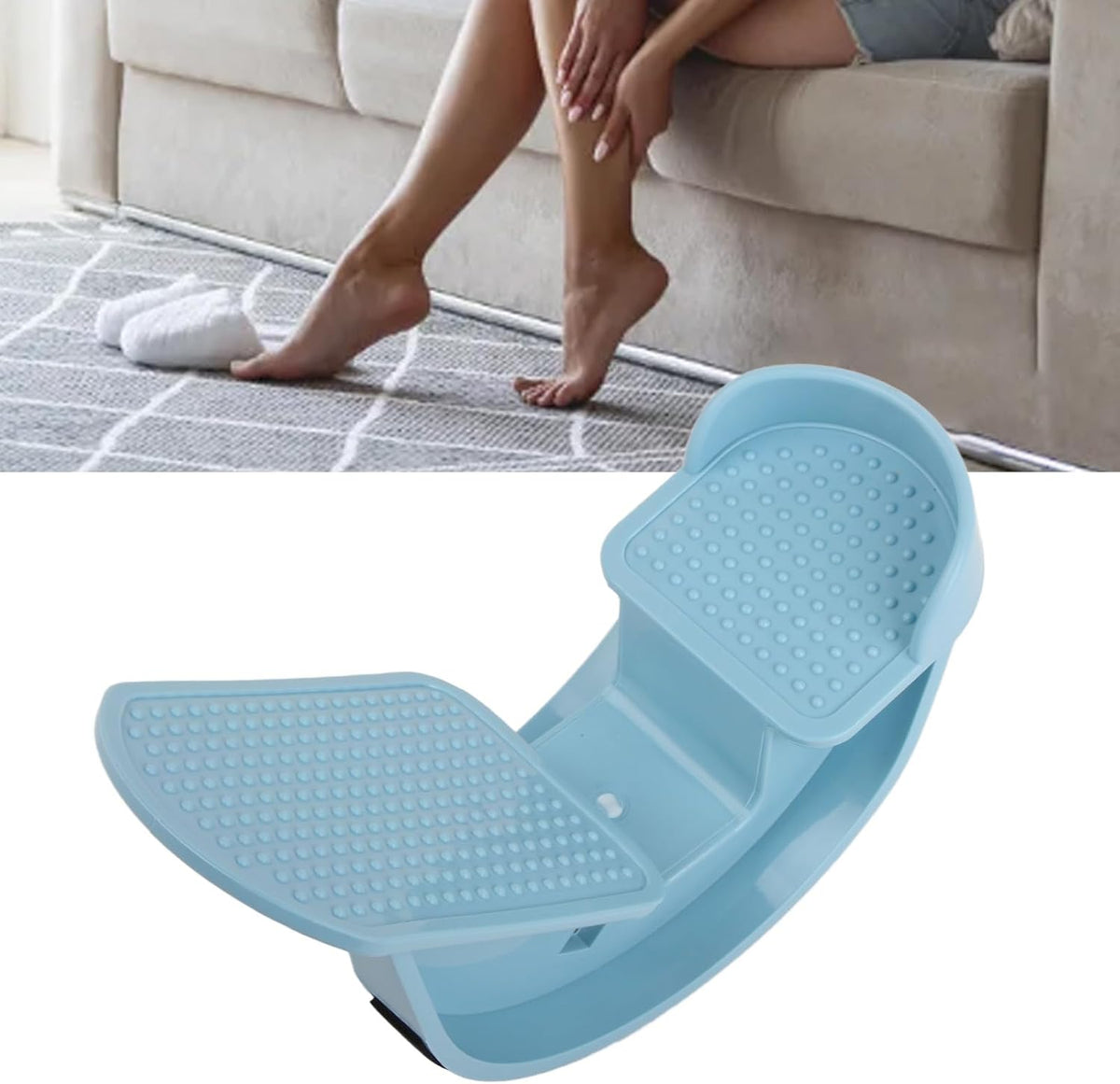 Calf Stretcher, Portable Foot Rocker for Tight Calves with Non Slip Rubber Strips, for Yoga Fitness Ankle Strengthening and Flexibility Improvement