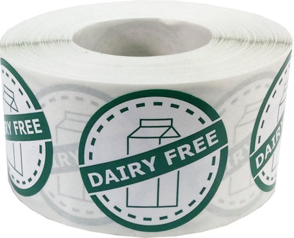 InStockLabels Gluten Free Food Rotation Labels, 1.25 Inch, 500 Stickers | Food safety allergy awareness labels for home meal prep, retail packaging, restaurants, food trucks and storage use