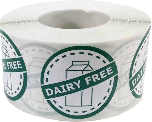 InStockLabels Gluten Free Food Rotation Labels, 1.25 Inch, 500 Stickers | Food safety allergy awareness labels for home meal prep, retail packaging, restaurants, food trucks and storage use