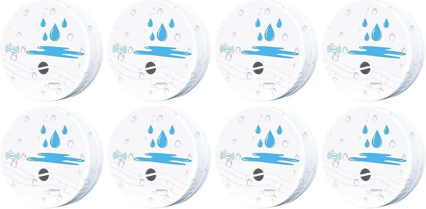 5 Pack Water Leak Detectors for Home | Water Sensor Alarm Leak Detector, 100dB, Waterproof, Kitchens, Bathrooms, Laundries, Sinks, Basements, Battery Included