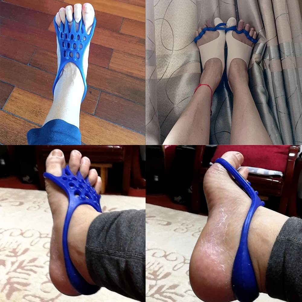 Yoga Toe Stretcher Heel Foot Stretch Gel Band 5 Toes Separator Spacer Corrector Spreader Straightener for Fitness Bunion Relief Overlapping Hammer Toes Hallux Valgus Bunionette Relief