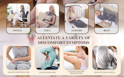 ThermoNest Heating Pad for Neck & Shoulder & Back Pain Relief with Auto Shut Off