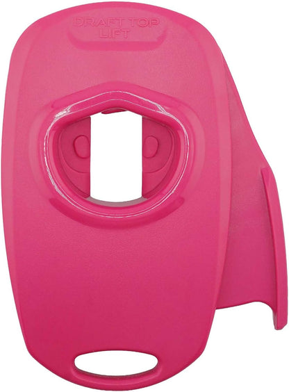 Draft Top Lift Universal Topless Can Opener - Smooth Edge Aluminum Can Lid Remover For Beer, Cocktails, & Soda - Ideal For Tailgating & Garnishes, As Seen On Shark Tank, Made In The USA, Hot Pink