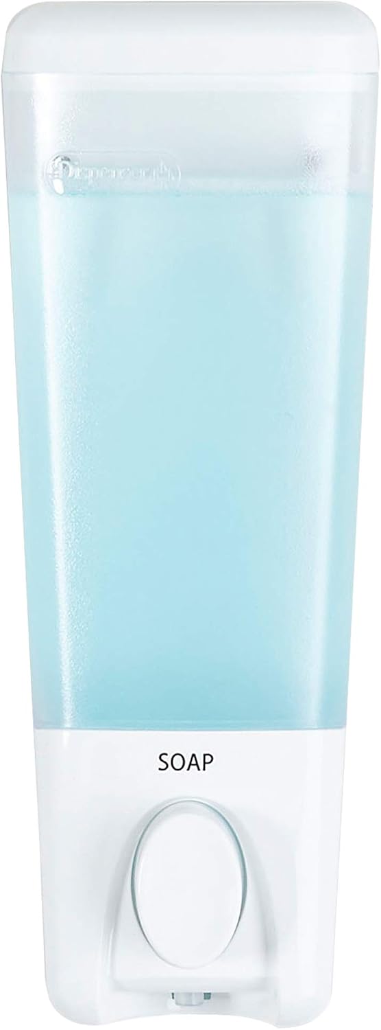 Better Living Products 72350 Clear Choice 3-Chamber Shower Dispenser, White