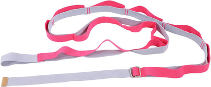Yoga Stretching Strap, Fitness Stretch Belt with Fixed Door Anchor Loop, 10.2 ft 600D Oxford Cloth Leg Stretcher for Yoga, Gymnastics, Dance, Physical Therapy