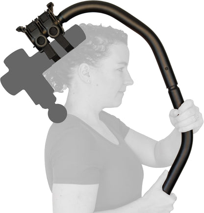 BackBadger Flex Massage Gun Holder Adjustable Ergonomic Extension Handle | Compatible With Most Massage Guns For Full-Body Muscle Pain Relief in Back, Neck, Shoulders, Legs, Feet with Less Effort