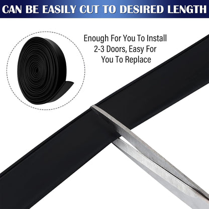 Treela 108-Inch 1" T-Slot Shower Door Seal Strip | Flexible silicone blocks leaks/splashes and replace old, cracked, loose, or missing door sweeps