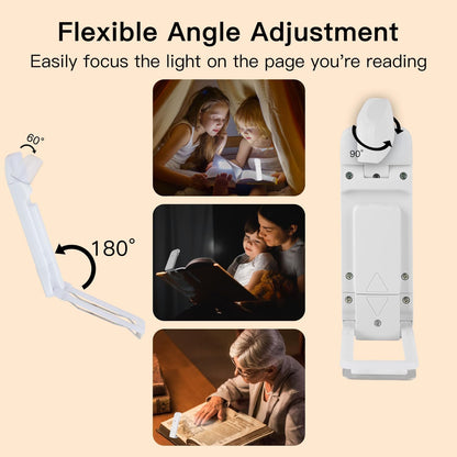 KunHe 10 Pack USB Rechargeable Book Light Bulk for Reading at Night in Bed LED Reading Lights with Clip for Kids & Adults Bulk Gift for Book Lovers