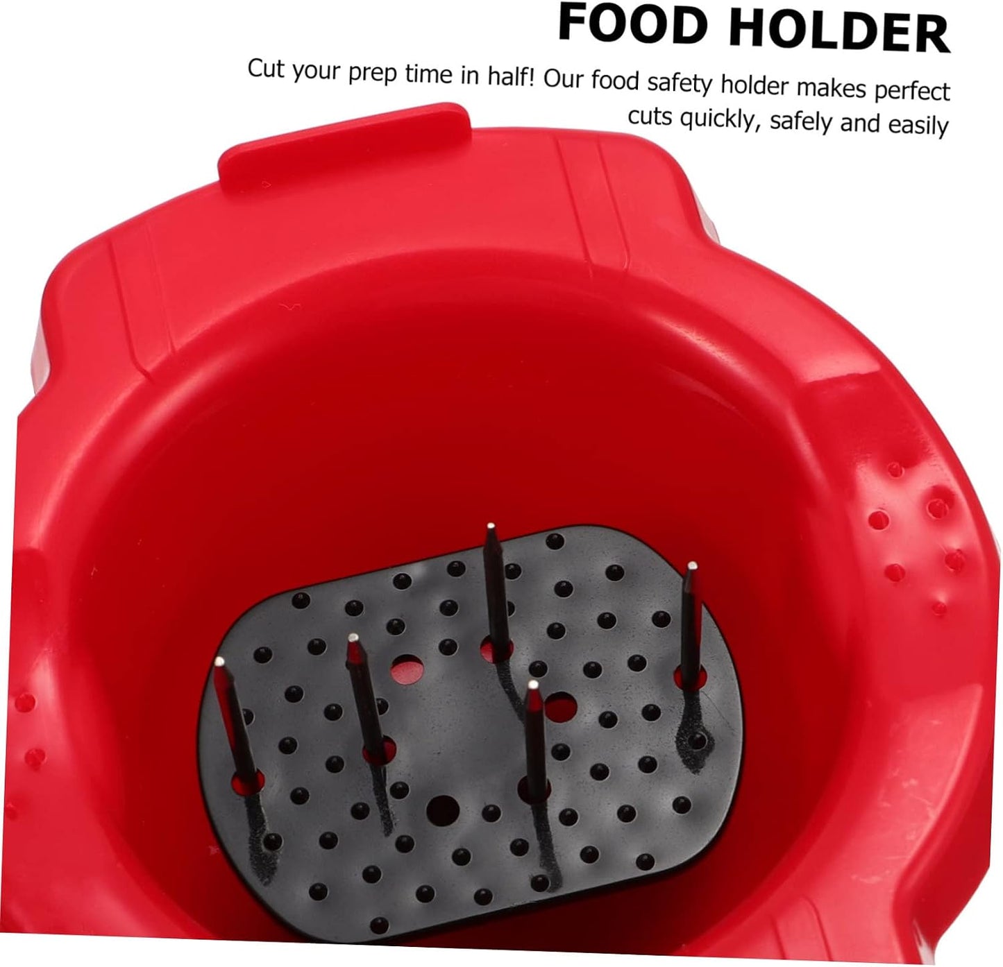 Food Grater Finger Guard Multi-functional Food Safety Holder for Slicing Vegetables Easy to Clean for Potatoes Onions Cheese and Fruits