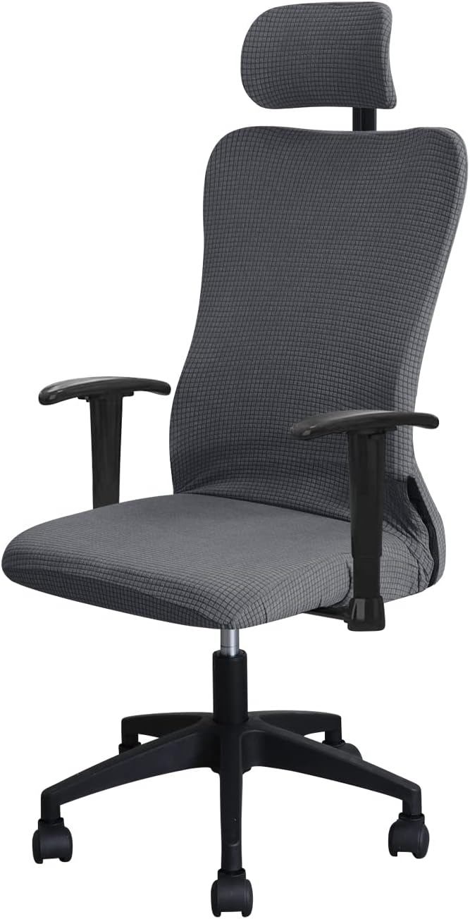 FORCHEER Office Chair Armrest Cover with Zipper 15inch Stretchable Water Resistant Computer Office Chair Arm Rest Slipcover for Desk Chairs Arm 2Pack-Army Green