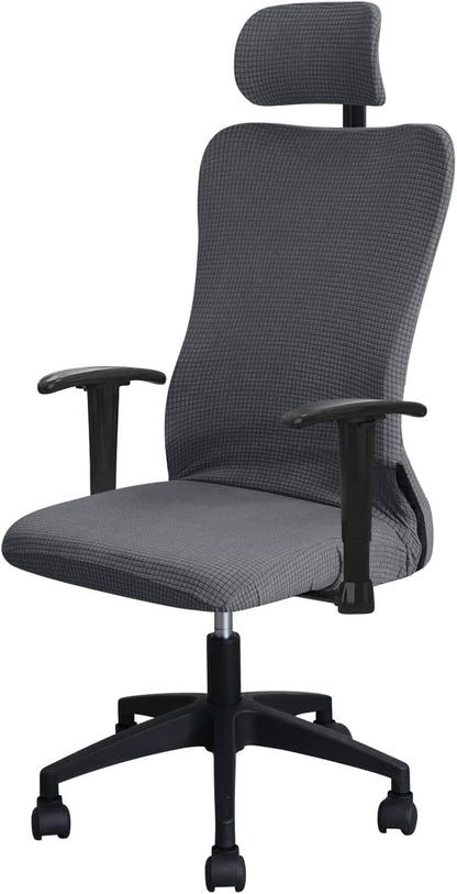 FORCHEER Office Chair Armrest Cover with Zipper 15inch Stretchable Water Resistant Computer Office Chair Arm Rest Slipcover for Desk Chairs Arm 2Pack-Army Green