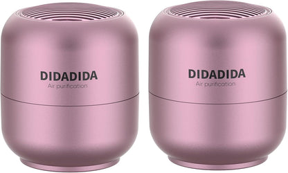 Refrigerator Deodorizer & Air Purifier | Eliminates 99% Odors, Long-Lasting Activated Charcoal Odor Absorber for Fridge & Home (Pink, 2PACK)